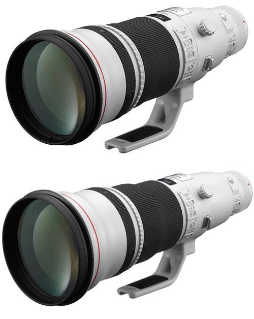 Canon EF 500mm F/4L IS II и Canon EF 600mm F/4L IS II
