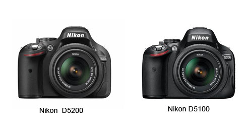 Nikon D5200  и Nikon D5100